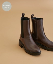 ROPE' PICNIC | 【WEB限定カラー:ブラウン】晴雨兼用/軽量サイドゴアプラットフォームブーツ(ブーツ)