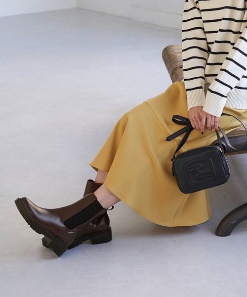 ROPE' PICNIC（ロペピクニック）の「【WEB限定カラー:ブラウン】晴雨兼用/軽量サイドゴアプラットフォームブーツ（ブーツ・レディース・ブラック/ブラウン・L/M/S）」の14枚目の写真