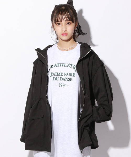 repipi armario（レピピ アルマリオ）の「2WAYミリタリーコート（ミリタリージャケット・キッズ・ブラック/カーキ・SMALL/MEDIUM/LARGE）」の2枚目の写真