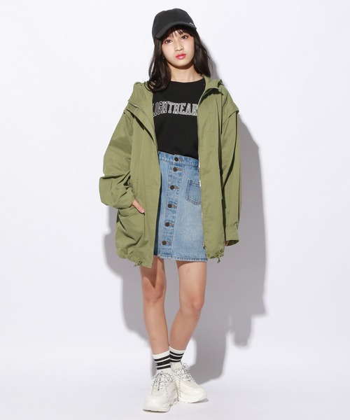 repipi armario（レピピ アルマリオ）の「2WAYミリタリーコート（ミリタリージャケット・キッズ・ブラック/カーキ・SMALL/MEDIUM/LARGE）」の12枚目の写真