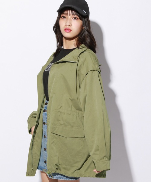 repipi armario（レピピ アルマリオ）の「2WAYミリタリーコート（ミリタリージャケット・キッズ・ブラック/カーキ・SMALL/MEDIUM/LARGE）」の15枚目の写真