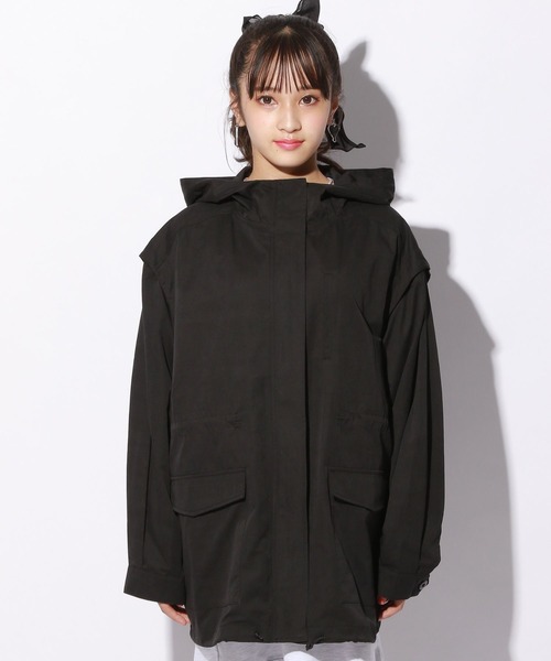 repipi armario（レピピ アルマリオ）の「2WAYミリタリーコート（ミリタリージャケット・キッズ・ブラック/カーキ・SMALL/MEDIUM/LARGE）」の17枚目の写真