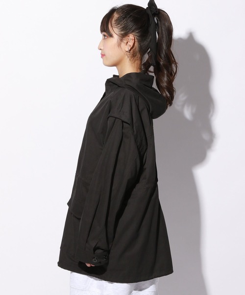 repipi armario（レピピ アルマリオ）の「2WAYミリタリーコート（ミリタリージャケット・キッズ・ブラック/カーキ・SMALL/MEDIUM/LARGE）」の18枚目の写真