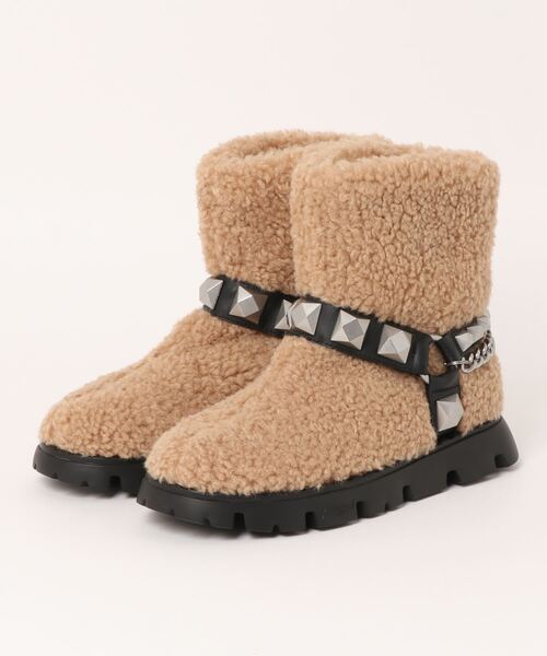 ASH(アッシュ)の「【JAGGER】スタッズファーブーツ(ブーツ・レディース・ブラウン・38/37/39/36)」の7枚目の写真