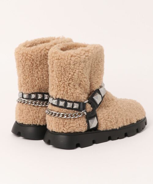 ASH(アッシュ)の「【JAGGER】スタッズファーブーツ(ブーツ・レディース・ブラウン・38/37/39/36)」の8枚目の写真