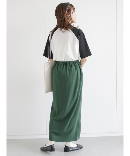 ehka sopo（エヘカソポ）の「カットサイドスリットペンシルスカート（スカート・レディース・ブラック/レッド/グリーン・ﾌﾘ-）」の18枚目の写真