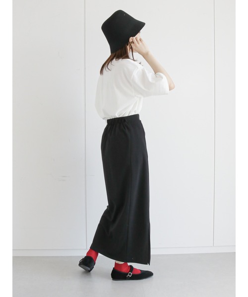 ehka sopo（エヘカソポ）の「カットサイドスリットペンシルスカート（スカート・レディース・ブラック/レッド/グリーン・ﾌﾘ-）」の8枚目の写真