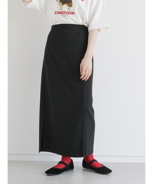ehka sopo（エヘカソポ）の「カットサイドスリットペンシルスカート（スカート・レディース・ブラック/レッド/グリーン・ﾌﾘ-）」の10枚目の写真