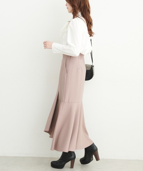 FREE'S MART（フリーズマート）の「ピンタックボウタイブラウス（シャツ/ブラウス・レディース・ホワイト/ブルー/ダークネイビー・FREE）」の10枚目の写真