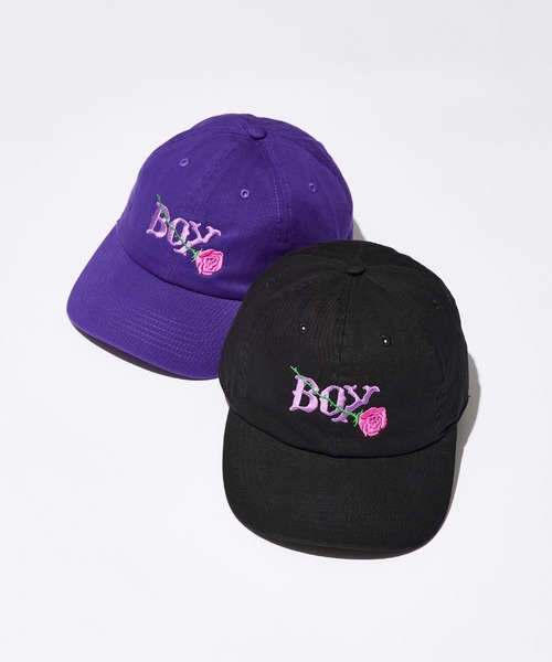 X-girl（エックスガール）の「X-girl × YUGO. CAP（キャップ・レディース・パープル/ブラック・ONE SIZE）」の3枚目の写真
