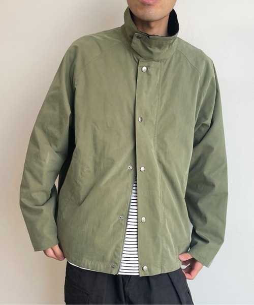 Barbourオリーブグリーン コーデュロイ襟 ジャケット メンズ