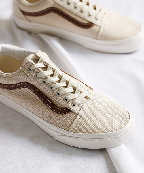 And A（アンドエー）の「VANS ヴァンズ / OLD SKOOL オールドスクール デザートツイル キャンバスローカットスニーカー / VN0A5KRSBD4 VN0A5JMIBUE（スニーカー・レディース・ベージュ/オリーブ・23cm/24cm/23.5cm/24.5cm）」の7枚目の写真