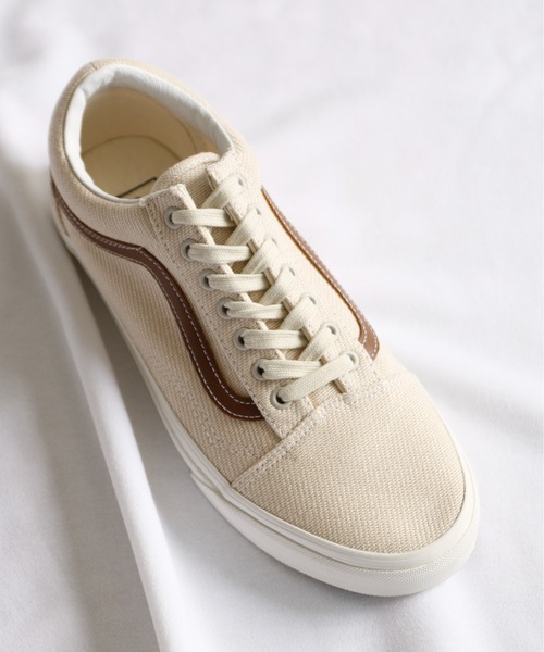 And A（アンドエー）の「VANS ヴァンズ / OLD SKOOL オールドスクール デザートツイル キャンバスローカットスニーカー / VN0A5KRSBD4 VN0A5JMIBUE（スニーカー・レディース・ベージュ/オリーブ・23cm/24cm/23.5cm/24.5cm）」の12枚目の写真