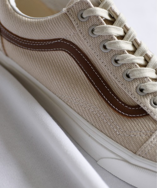 And A（アンドエー）の「VANS ヴァンズ / OLD SKOOL オールドスクール デザートツイル キャンバスローカットスニーカー / VN0A5KRSBD4 VN0A5JMIBUE（スニーカー・レディース・ベージュ/オリーブ・23cm/24cm/23.5cm/24.5cm）」の14枚目の写真