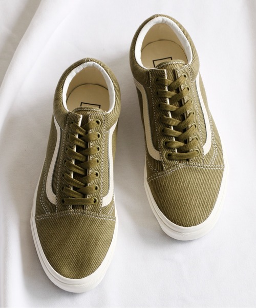 And A（アンドエー）の「VANS ヴァンズ / OLD SKOOL オールドスクール デザートツイル キャンバスローカットスニーカー / VN0A5KRSBD4 VN0A5JMIBUE（スニーカー・レディース・ベージュ/オリーブ・23cm/24cm/23.5cm/24.5cm）」の18枚目の写真