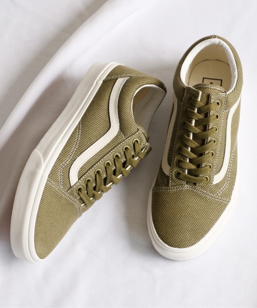 And A（アンドエー）の「VANS ヴァンズ / OLD SKOOL オールドスクール デザートツイル キャンバスローカットスニーカー / VN0A5KRSBD4 VN0A5JMIBUE（スニーカー・レディース・ベージュ/オリーブ・23cm/24cm/23.5cm/24.5cm）」の19枚目の写真