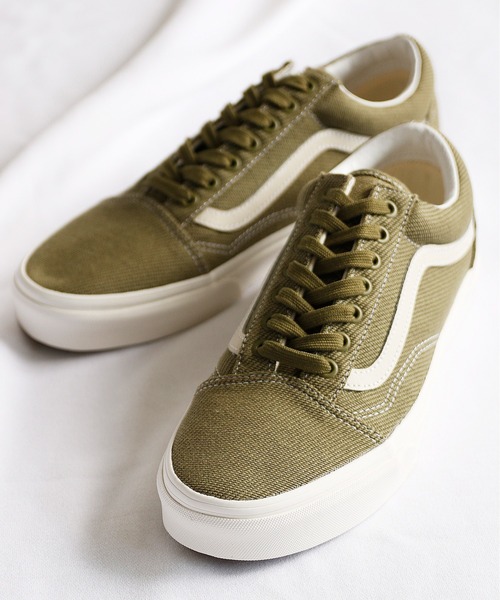 And A（アンドエー）の「VANS ヴァンズ / OLD SKOOL オールドスクール デザートツイル キャンバスローカットスニーカー / VN0A5KRSBD4 VN0A5JMIBUE（スニーカー・レディース・ベージュ/オリーブ・23cm/24cm/23.5cm/24.5cm）」の20枚目の写真