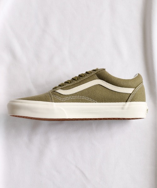 And A（アンドエー）の「VANS ヴァンズ / OLD SKOOL オールドスクール デザートツイル キャンバスローカットスニーカー / VN0A5KRSBD4 VN0A5JMIBUE（スニーカー・レディース・ベージュ/オリーブ・23cm/24cm/23.5cm/24.5cm）」の22枚目の写真