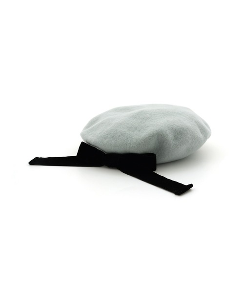 今期完売！JENNI リボン付き ニット帽 JENNI（ジェニィ）の「2wayリボン付きベレー（ハンチング&frasl;ベレー帽