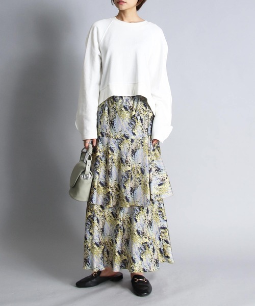 MARECHAL TERRE（マルシャルテル）の「【MARECHAL TERRE / マルシャルテル】ウェーブスリーブトレーナー（スウェット・レディース・ピンク/グリーン/オフホワイト・38）」の21枚目の写真