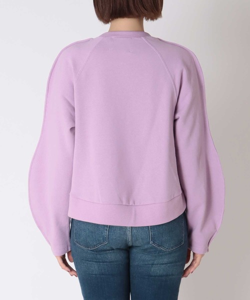 MARECHAL TERRE（マルシャルテル）の「【MARECHAL TERRE / マルシャルテル】ウェーブスリーブトレーナー（スウェット・レディース・ピンク/グリーン/オフホワイト・38）」の6枚目の写真