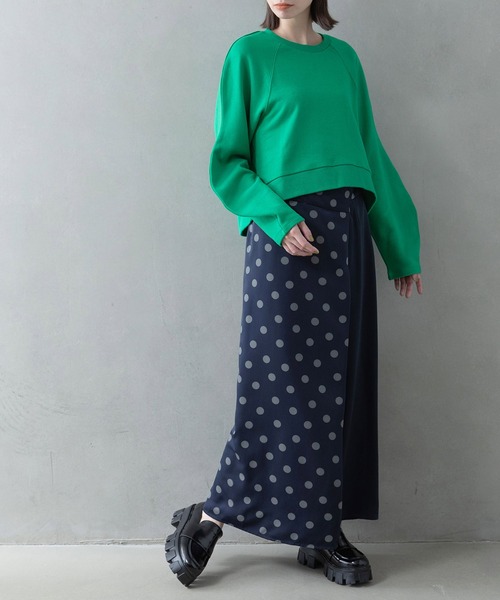 MARECHAL TERRE（マルシャルテル）の「【MARECHAL TERRE / マルシャルテル】ウェーブスリーブトレーナー（スウェット・レディース・ピンク/グリーン/オフホワイト・38）」の16枚目の写真