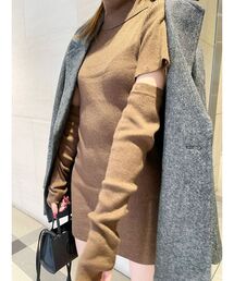 EVRIS | アームウォーマー2WAYタイトニットワンピース(ワンピース)