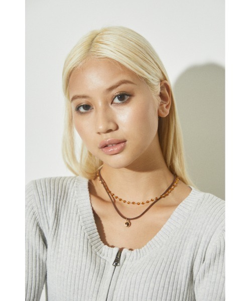 LAGUA GEM（ラグアジェム）の「BEADS TIE N/C ネックレス（ネックレス laguagem LAYERING BEADS ネックレス