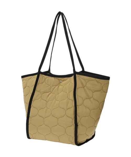 Lugnoncure（ルノンキュール）の「キルティングトートバッグ（ハンドバッグ・レディース・ブラック/カーキ・ﾌﾘ-）」の7枚目の写真