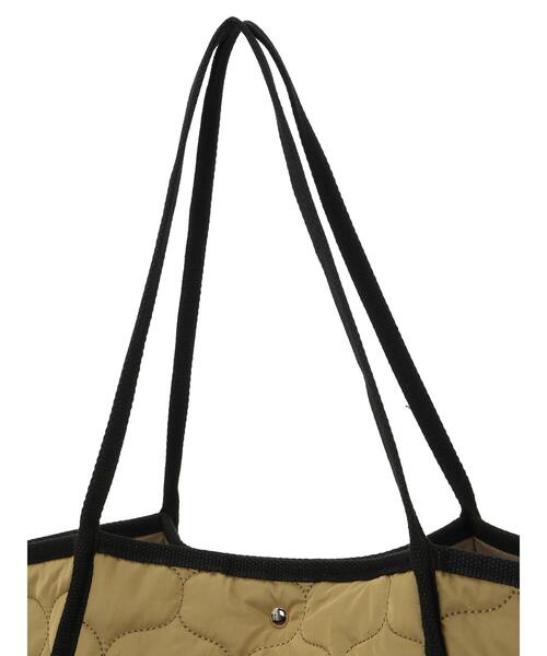 Lugnoncure（ルノンキュール）の「キルティングトートバッグ（ハンドバッグ・レディース・ブラック/カーキ・ﾌﾘ-）」の9枚目の写真