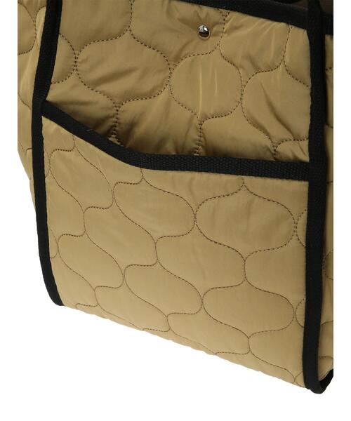 Lugnoncure（ルノンキュール）の「キルティングトートバッグ（ハンドバッグ・レディース・ブラック/カーキ・ﾌﾘ-）」の11枚目の写真