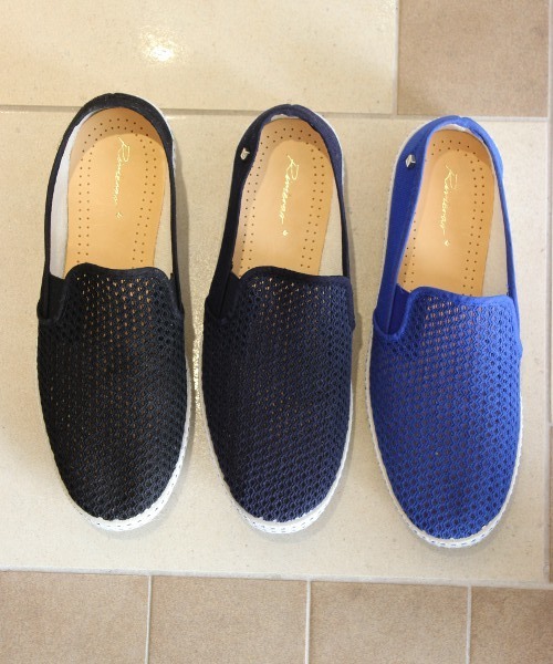 EDIFICE（エディフィス）の「◇RIVIERAS/リベエラ CLASSICキャンバスメッシュスニーカー（スニーカー・メンズ・ネイビー/イエロー/ブラック/グリーン/ブルー/ホワイト・40/42/44/43/41）」の9枚目の写真