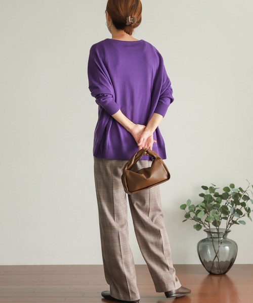 URBAN RESEARCH DOORS（アーバンリサーチドアーズ）の「TRチェックトラウザー（その他パンツ・レディース・グレー系その他/ブラウン系その他・SMALL/MEDIUM）」の3枚目の写真