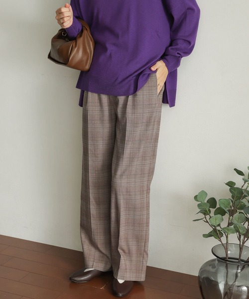 URBAN RESEARCH DOORS（アーバンリサーチドアーズ）の「TRチェックトラウザー（その他パンツ・レディース・グレー系その他/ブラウン系その他・SMALL/MEDIUM）」の15枚目の写真