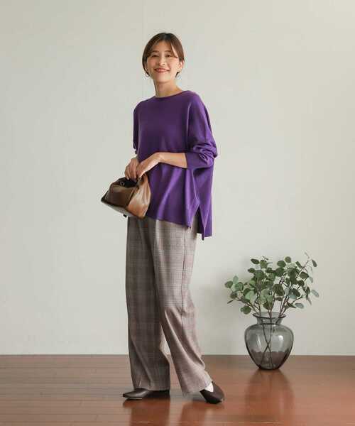 URBAN RESEARCH DOORS（アーバンリサーチドアーズ）の「TRチェックトラウザー（その他パンツ・レディース・グレー系その他/ブラウン系その他・SMALL/MEDIUM）」の9枚目の写真