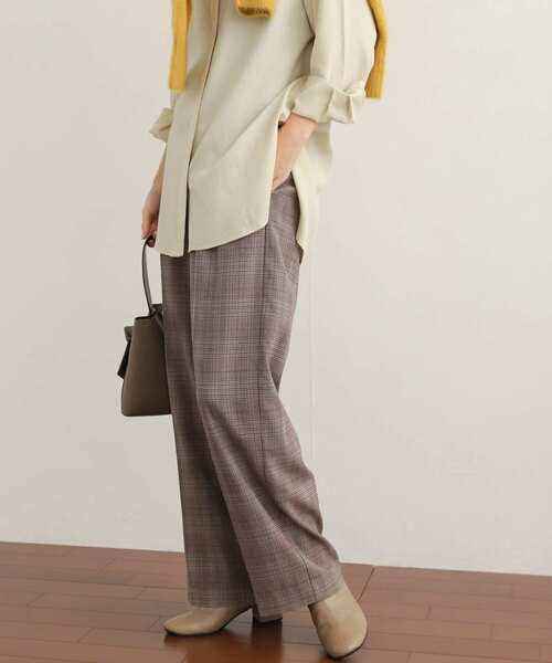 URBAN RESEARCH DOORS（アーバンリサーチドアーズ）の「TRチェックトラウザー（その他パンツ・レディース・グレー系その他/ブラウン系その他・SMALL/MEDIUM）」の4枚目の写真