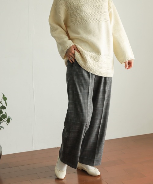 URBAN RESEARCH DOORS（アーバンリサーチドアーズ）の「TRチェックトラウザー（その他パンツ・レディース・グレー系その他/ブラウン系その他・SMALL/MEDIUM）」の22枚目の写真