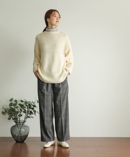 URBAN RESEARCH DOORS（アーバンリサーチドアーズ）の「TRチェックトラウザー（その他パンツ・レディース・グレー系その他/ブラウン系その他・SMALL/MEDIUM）」の17枚目の写真