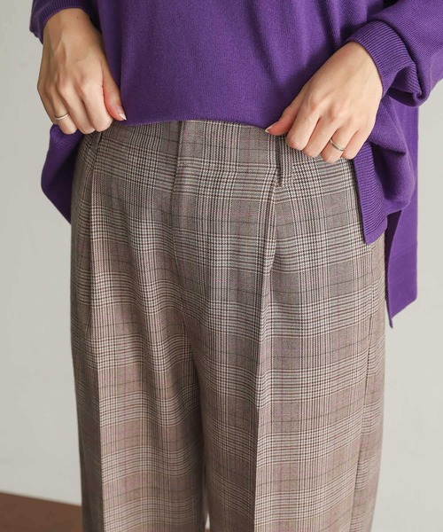 URBAN RESEARCH DOORS（アーバンリサーチドアーズ）の「TRチェックトラウザー（その他パンツ・レディース・グレー系その他/ブラウン系その他・SMALL/MEDIUM）」の14枚目の写真