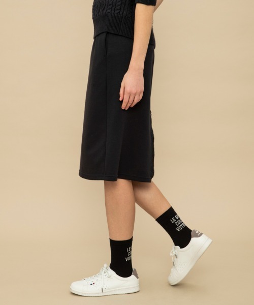 le coq sportif(ルコックスポルティフ)の「【WEB限定カプセルコレクション】 ダンボールスウェット ミドル丈スカート ルコック レディース スポーツ(スカート・レディース・ブラック/ブルー・SS/S/M(M)/L)」の14枚目の写真