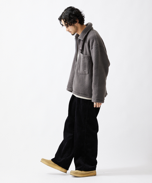 JOURNAL STANDARD（ジャーナルスタンダード）の「【STONE MASTER×JOURNAL STANDARD】 別注 BOMBER JACKET（ブルゾン・メンズ・チャコールグレー/ネイビー・MEDIUM/LARGE）」の4枚目の写真