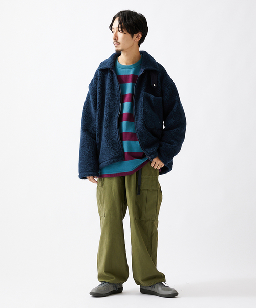JOURNAL STANDARD（ジャーナルスタンダード）の「【STONE MASTER×JOURNAL STANDARD】 別注 BOMBER JACKET（ブルゾン・メンズ・チャコールグレー/ネイビー・MEDIUM/LARGE）」の11枚目の写真