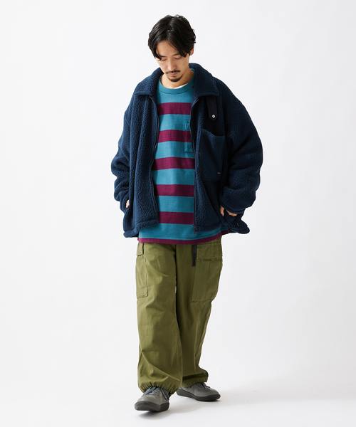 JOURNAL STANDARD（ジャーナルスタンダード）の「【STONE MASTER×JOURNAL STANDARD】 別注 BOMBER JACKET（ブルゾン・メンズ・チャコールグレー/ネイビー・MEDIUM/LARGE）」の13枚目の写真