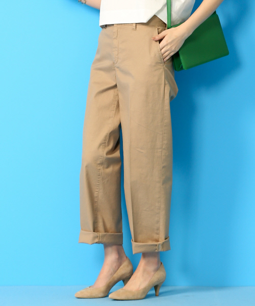 Rouge vif（ルージュヴィフ）の「ﾁﾉｸﾛｽﾊﾟﾝﾂ（チノパンツ・レディース・キャメル/ベージュ・36/34/38）」の2枚目の写真