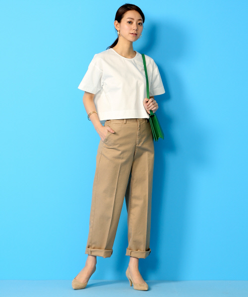 Rouge vif（ルージュヴィフ）の「ﾁﾉｸﾛｽﾊﾟﾝﾂ（チノパンツ・レディース・キャメル/ベージュ・36/34/38）」の9枚目の写真