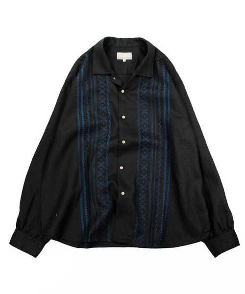 Universal Style Wear（ユニバーサルスタイルウェア）の「Universal Style Wear キューバ シャツ（シャツ/ブラウス・メンズ・ナチュラル/キャメル/サックスブルー/ブラック・MEDIUM/LARGE/X-LARGE）」の7枚目の写真
