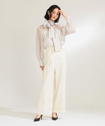 Demi-Luxe BEAMS（デミルクス ビームス）の「【オフィスカジュアル・セレモニー】オーガンジー リボンブラウス（シャツ/ブラウス）」