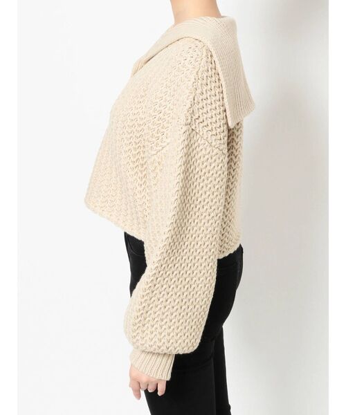 MURUA（ムルーア）の「セーラーカラークロップドニット（ニット/セーター・レディース・ブラック/ブルー/アイボリー・FREE）」の18枚目の写真