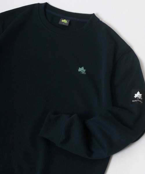 LOGOS park(ロゴスパーク)の「LOGOS park/ロゴス パーク ワンポイントロゴ クルーネックスウェットトレーナー(スウェット・メンズ・ネイビー/マスタード/スミクロ/グリーン系その他/ホワイト/サックスブルー/グレー・M/LL/L)」の5枚目の写真