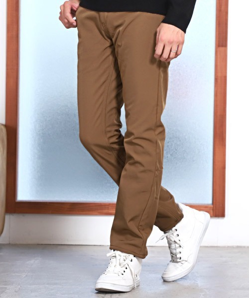 LUXSTYLE(ラグスタイル)の「裏ボアボンディングパンツ(チノパンツ・メンズ・カモフラージュ/ベージュ/ブラック・S/M/L/XL/XXL)」の1枚目の写真